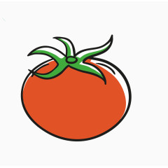 矢量红色蔬菜西红柿