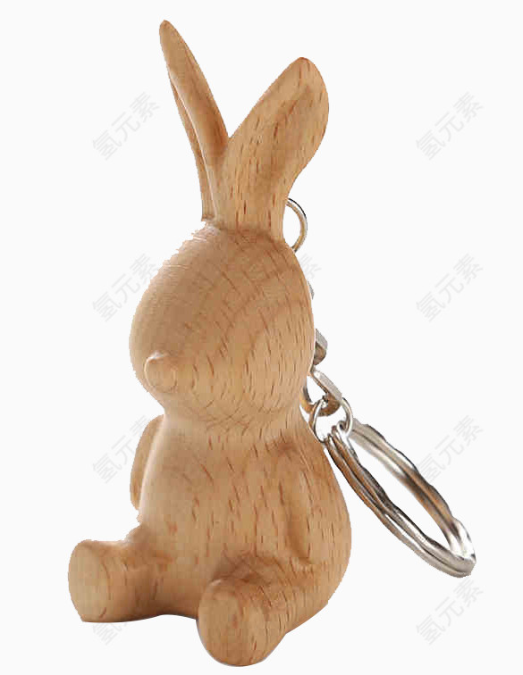 木制兔子钥匙扣