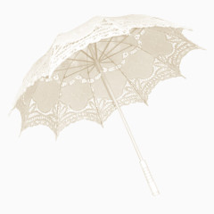 花纹雨伞模型