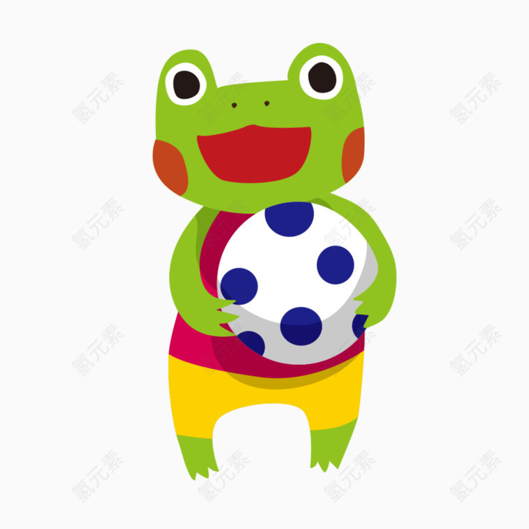 青蛙踢足球