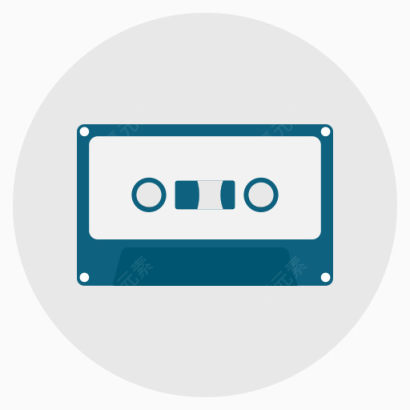音频发烧音乐老复古磁带平面设计图标（设置1）下载