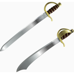 海盗骑士剑短刀素材免费下载