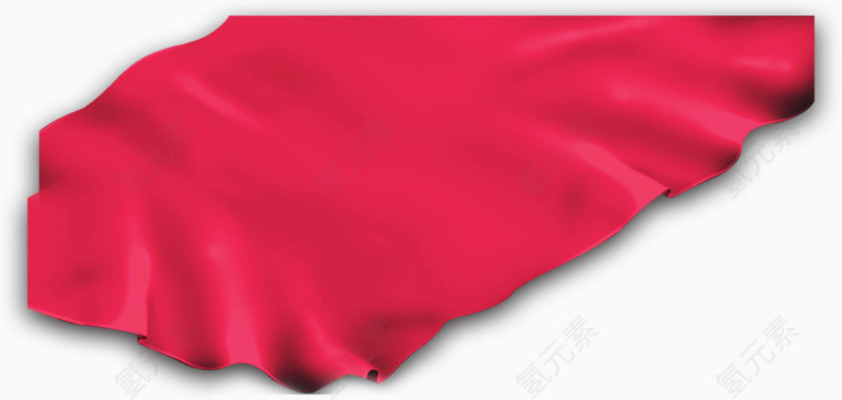 漂浮的红色彩带锦旗