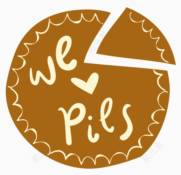 矢量welovepies