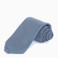 深蓝白底领带