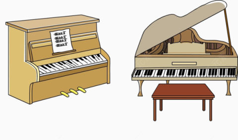 两台卡通钢琴下载