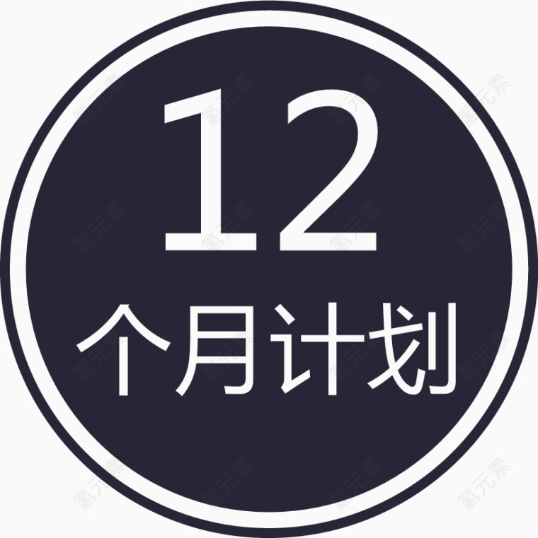 12个月计划-圈