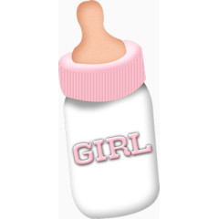 粉色瓶盖奶瓶