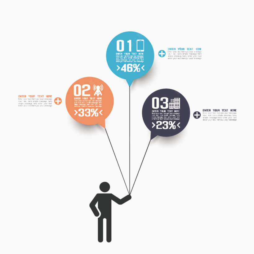 矢量信息图ppt素材下载