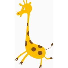 可爱卡通动物长颈鹿