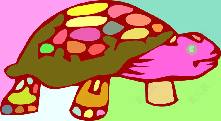 彩色乌龟