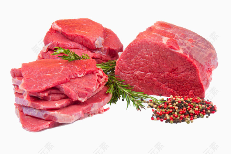 菜市场的牛肉与胡椒高清免扣素材