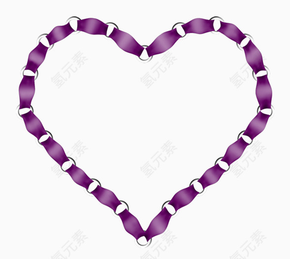紫色爱心