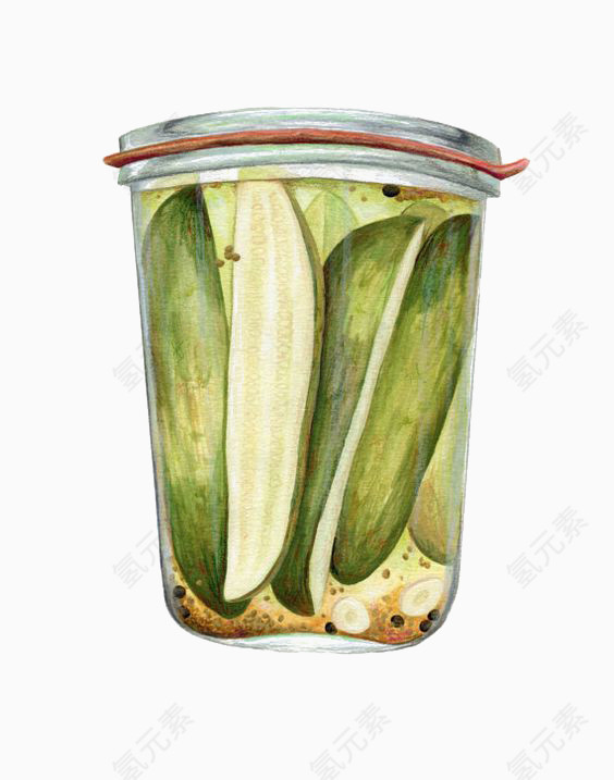 罐子里的蔬菜