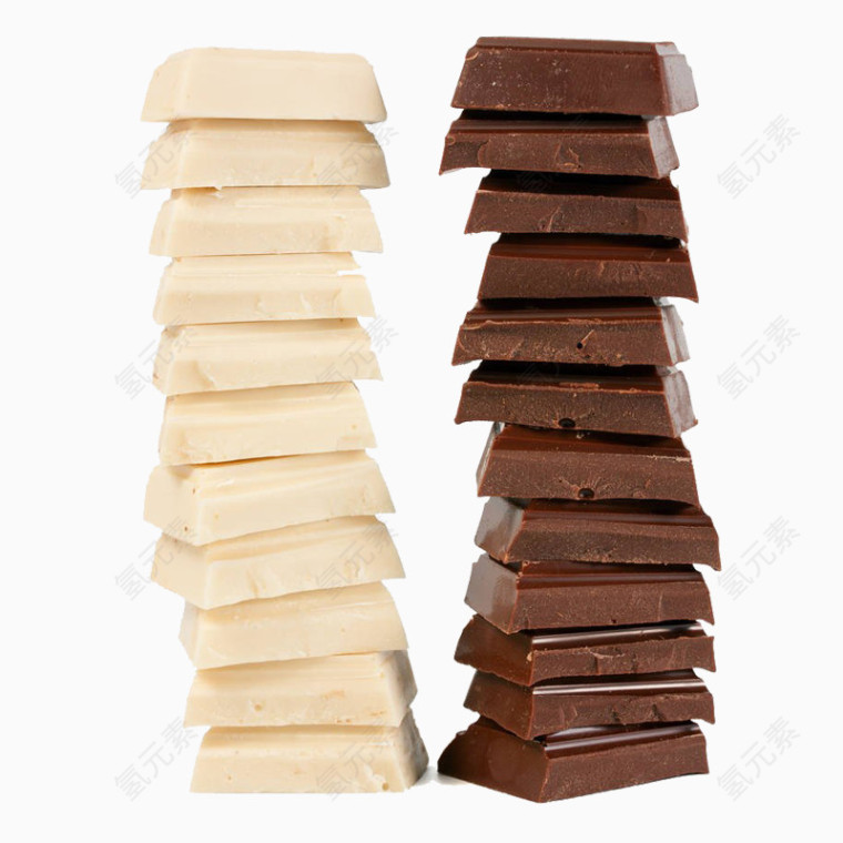层层叠叠的巧克力块
