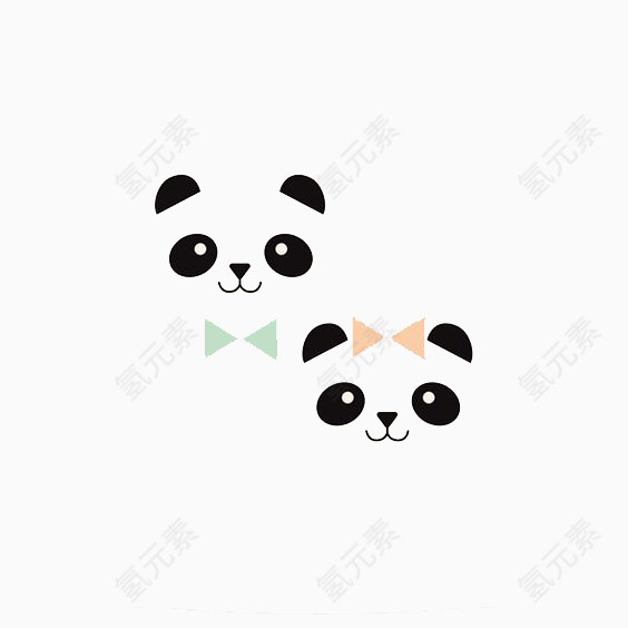 两只熊猫