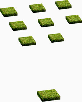 五个方块的草地