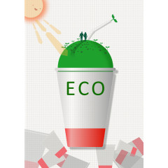 瓶子上的eco