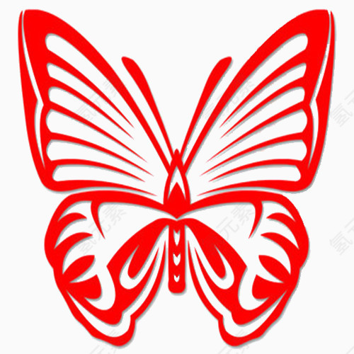 红色蝴蝶图标