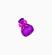 礼物紫色彩带袋子