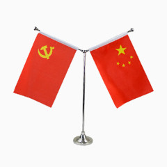 五星红旗中国党旗桌旗