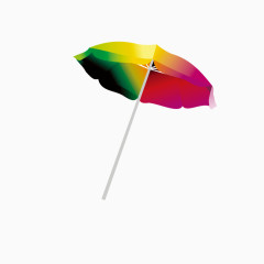 卡通彩虹伞
