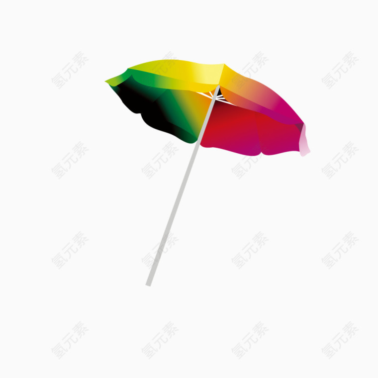 卡通彩虹伞