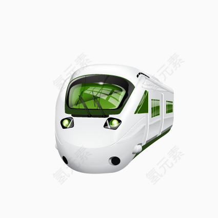绿色质感火车