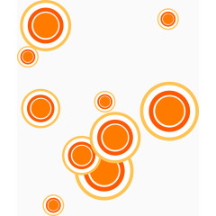 橘黄色圆球装饰