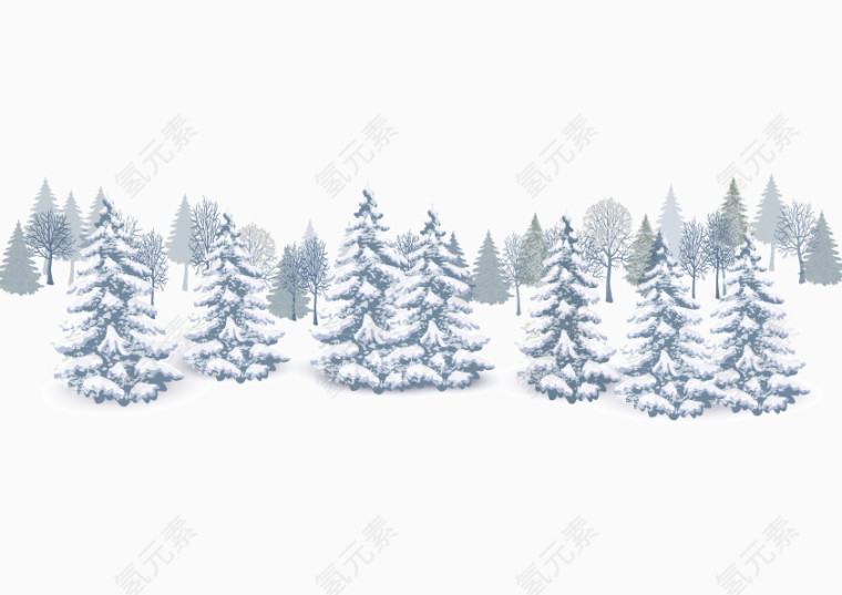 下雪的森林