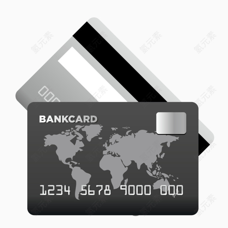 黑色质感银行卡信用卡