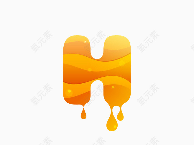 橙色字母H