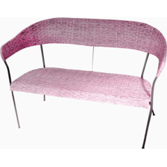 粉色藤条凳子