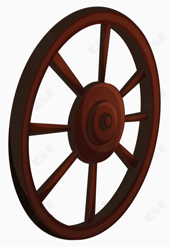 棕色轮子