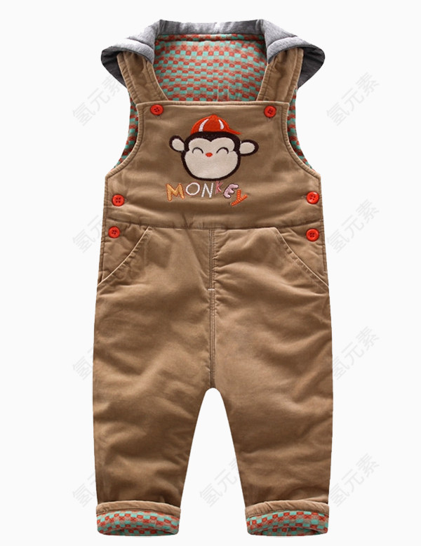 小猴子宝宝背带裤