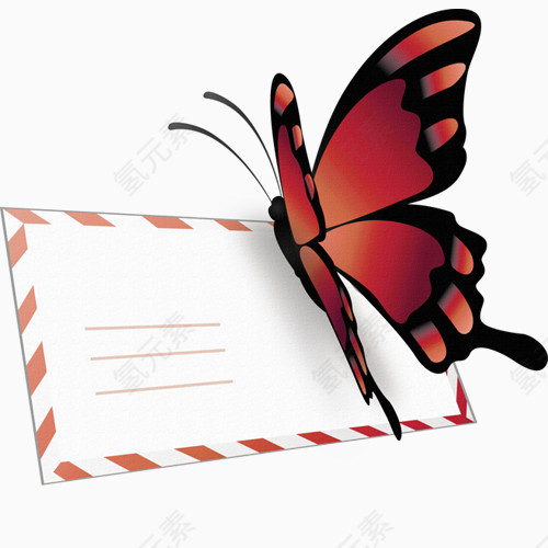 蝴蝶与信封