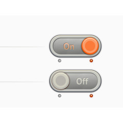 圆圆的按钮开关PSD素材