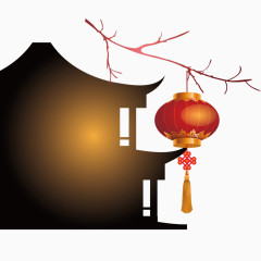 中国传统建筑与春节灯笼