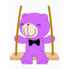 紫色的熊