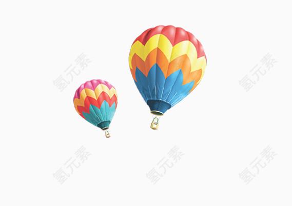 热气球飞翔素材