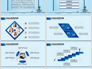 环保节能工作总结汇报类PPT模板