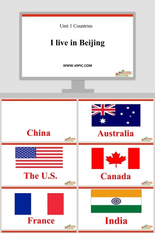 I live in Beijing-Unit 1 Countries教学ppt课件下载