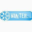 winter button icon