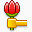 hand flower icon