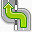 routing turnaround left icon