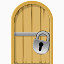 locked cell door icon