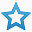 空心的蓝色星星 icon