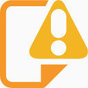 document warning icon