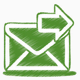 绿色的发送邮件图标