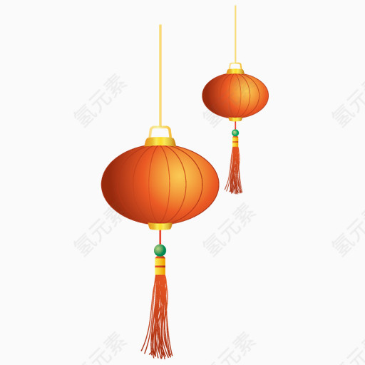 春节的灯笼图标